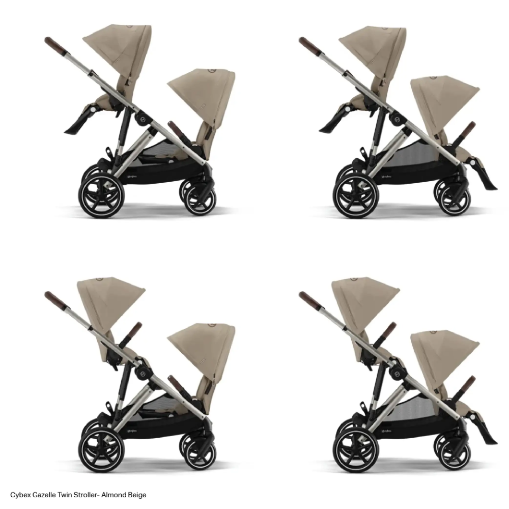 Cybex Gazelle Double Stroller for Twins/Siblings