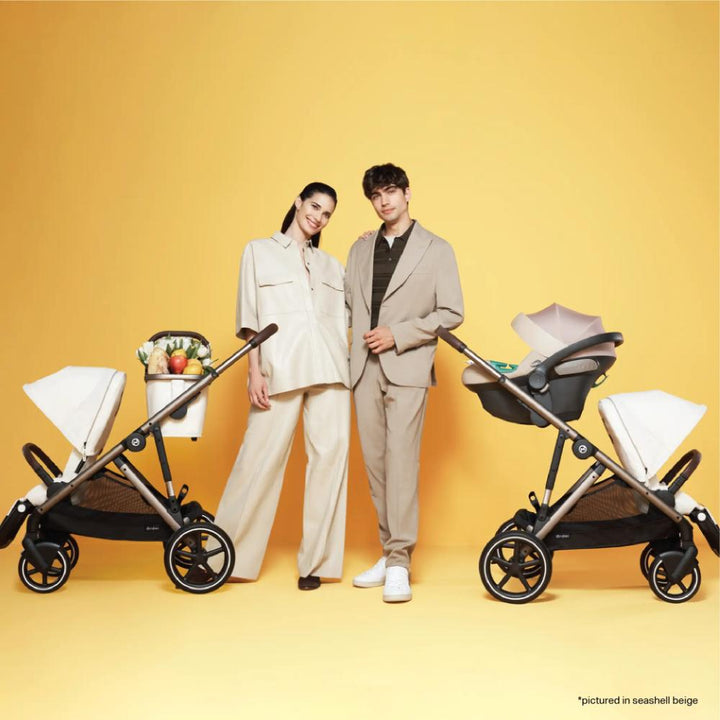Cybex Gazelle Double Stroller for Twins - Moon Black