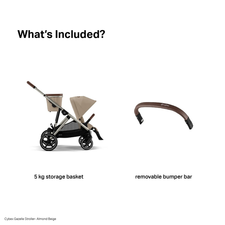Cybex Gazelle Reversible Seat Stroller - Almond Beige