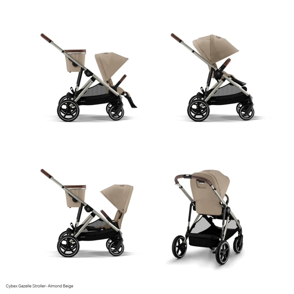 Cybex Gazelle Reversible Seat Stroller - Almond Beige