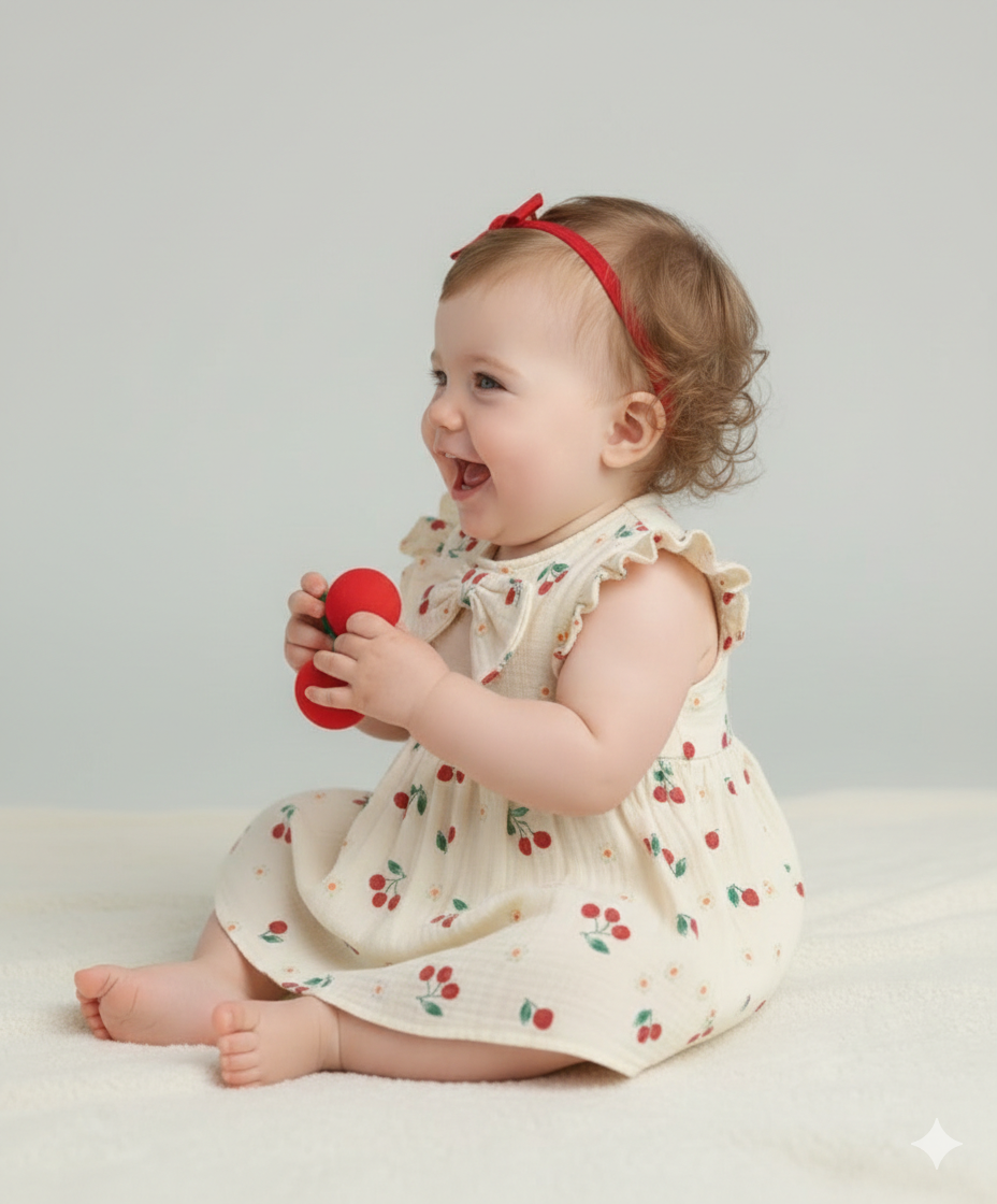 Sweetlime By AS Cherry Print Organic Cotton Co-ord Set