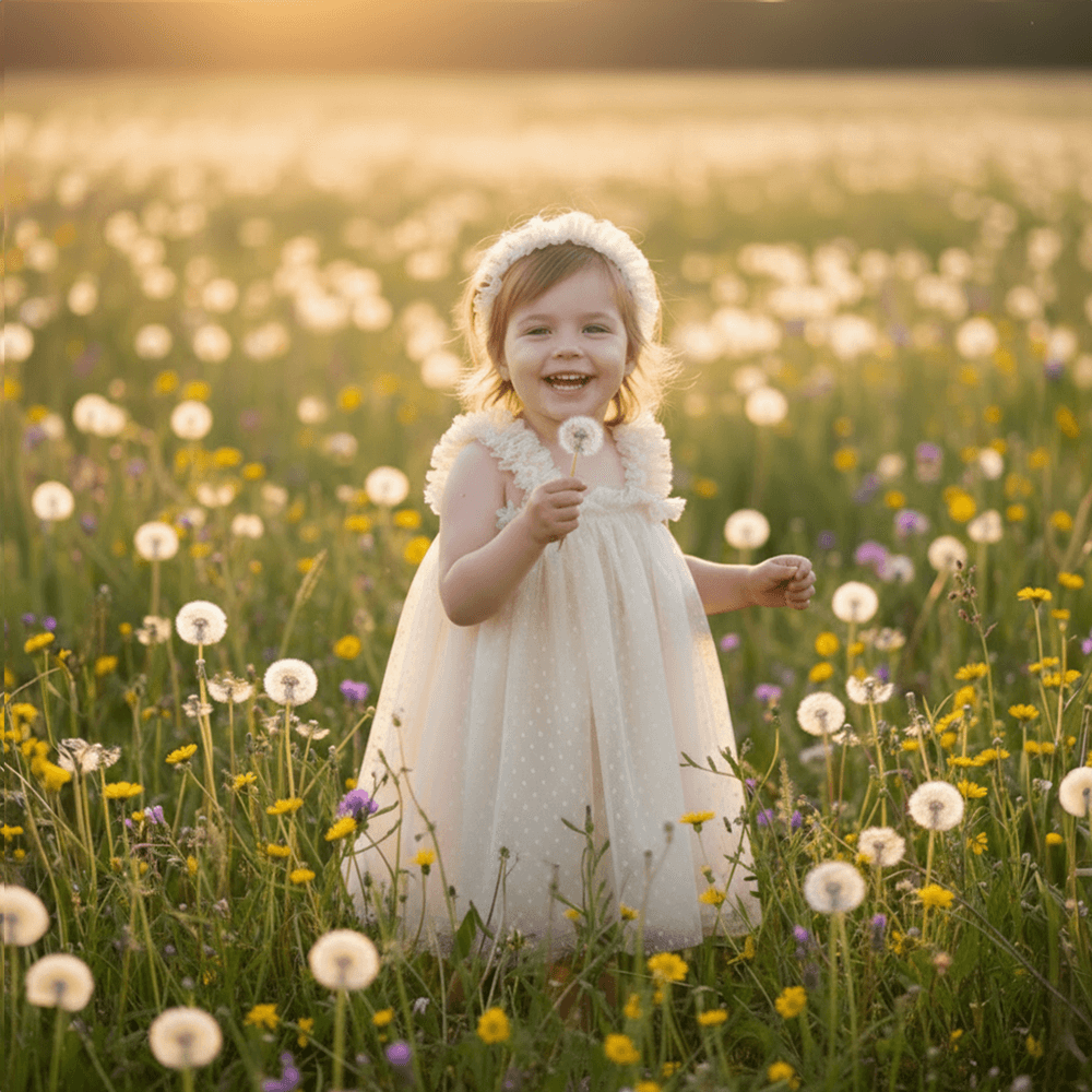 PureCloth.Co Vintage Lace Dress Off-White Cotton - Off-White