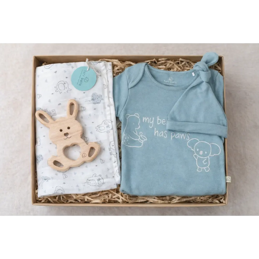 Furr Balls Organic New Born Essentials Gift Set