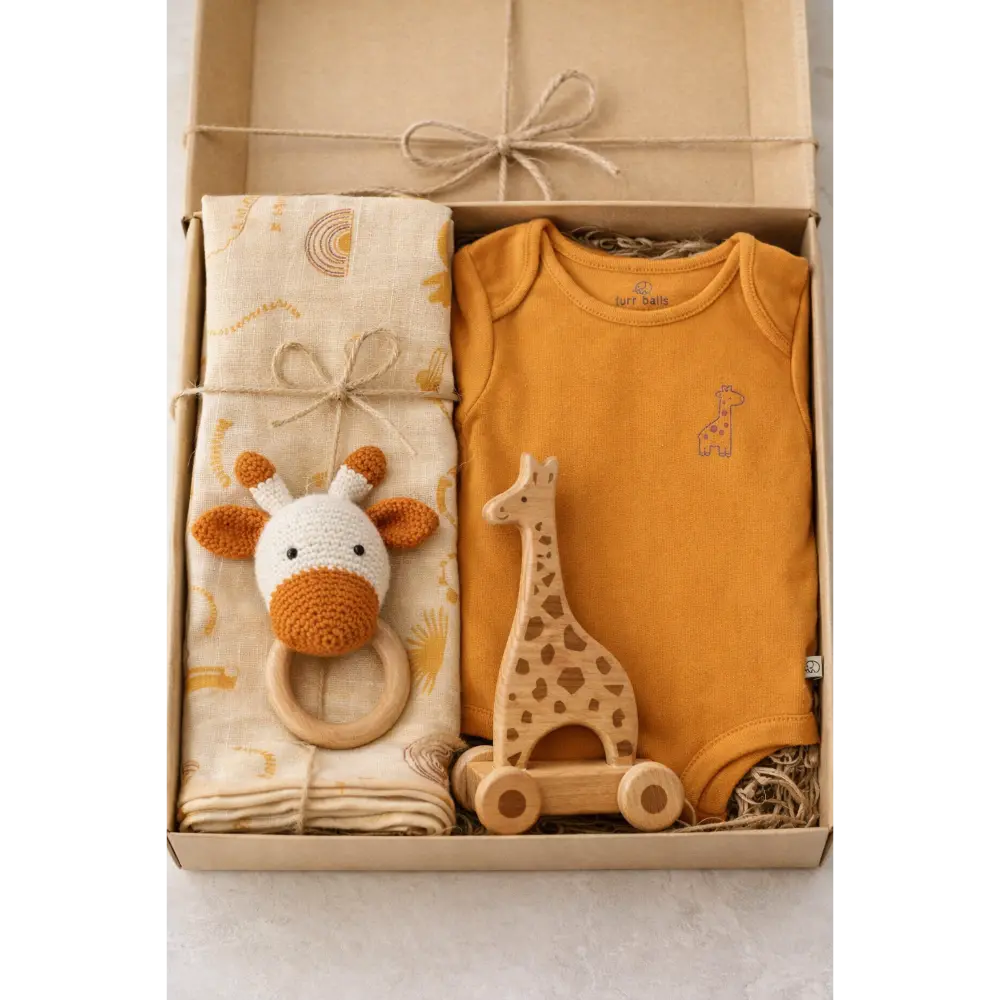 Furr Balls Lot Of Love Organic Baby Gift Set
