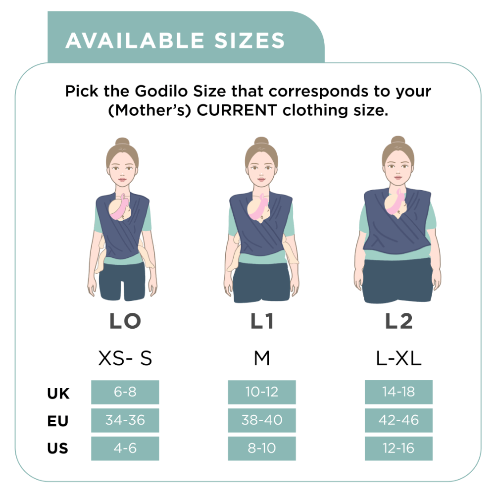 Godilo Ergonomic Organic Cotton Baby Carrier Wrap – Luna