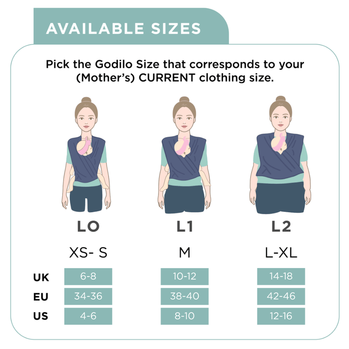 Godilo Ergonomic Organic Cotton Baby Carrier Wrap – Luna