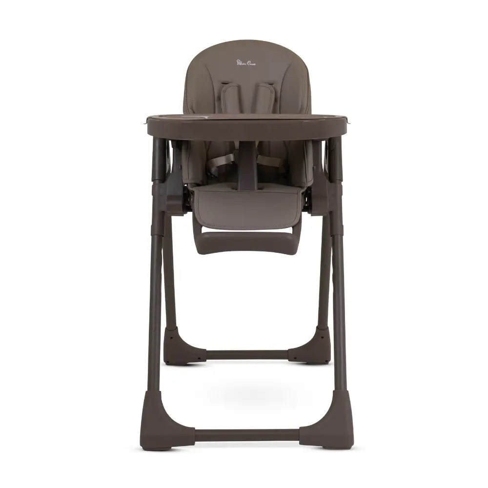 Silver Cross Gourmet High Chair|5 Position Recline|Adjustable Footrest|7 Height Positions|Super Lightweight|Birth to 36 months (15 Kg) - Cappuccino