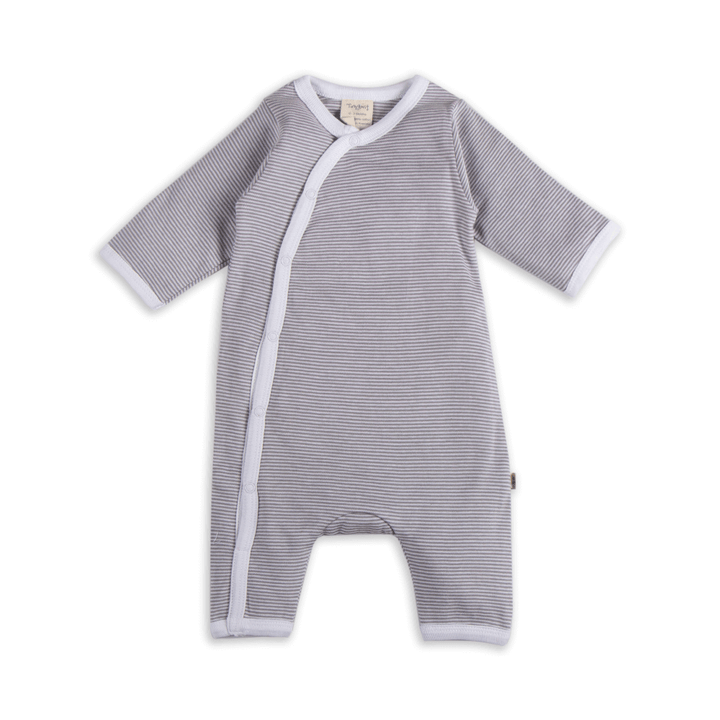 Tiny Twig Snapsuit Granite Stripes