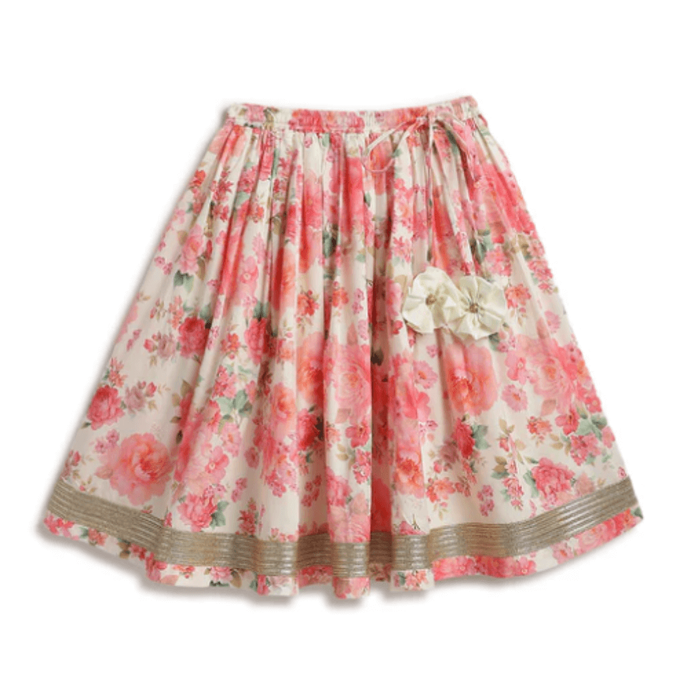 Tiber Taber Kids Gulaabo Lehenga Set with Bandana