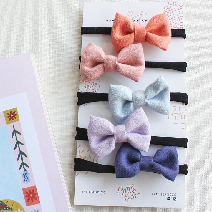 Rattle &amp; Co Baby Girl - Set of 5 bows