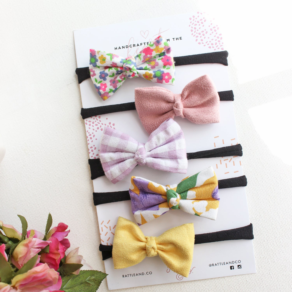 Rattle & Co Marshmallows Set of 5 Hair Bands