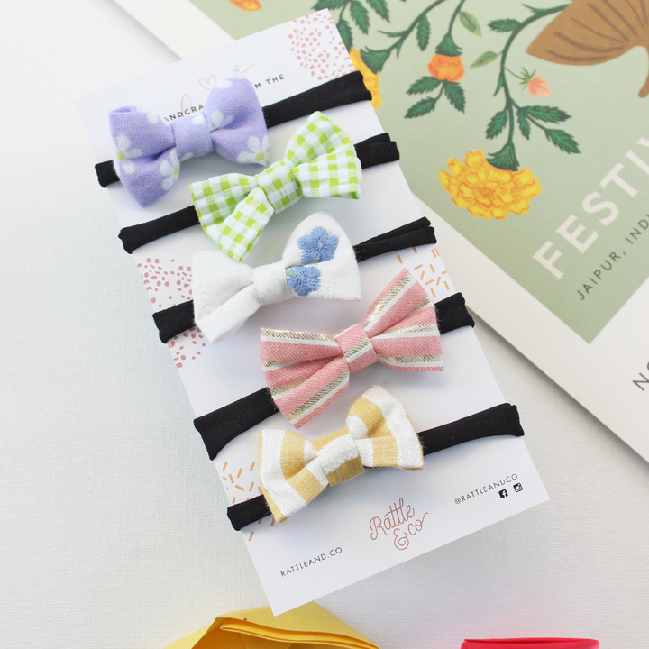 Rattle &amp; Co. Dreaming Daisies Headbands (Set of 5)