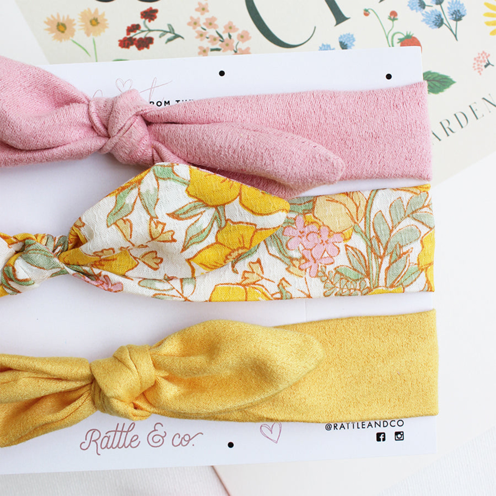 Rattle & Co Sunny Days - Set of 3 Headbands