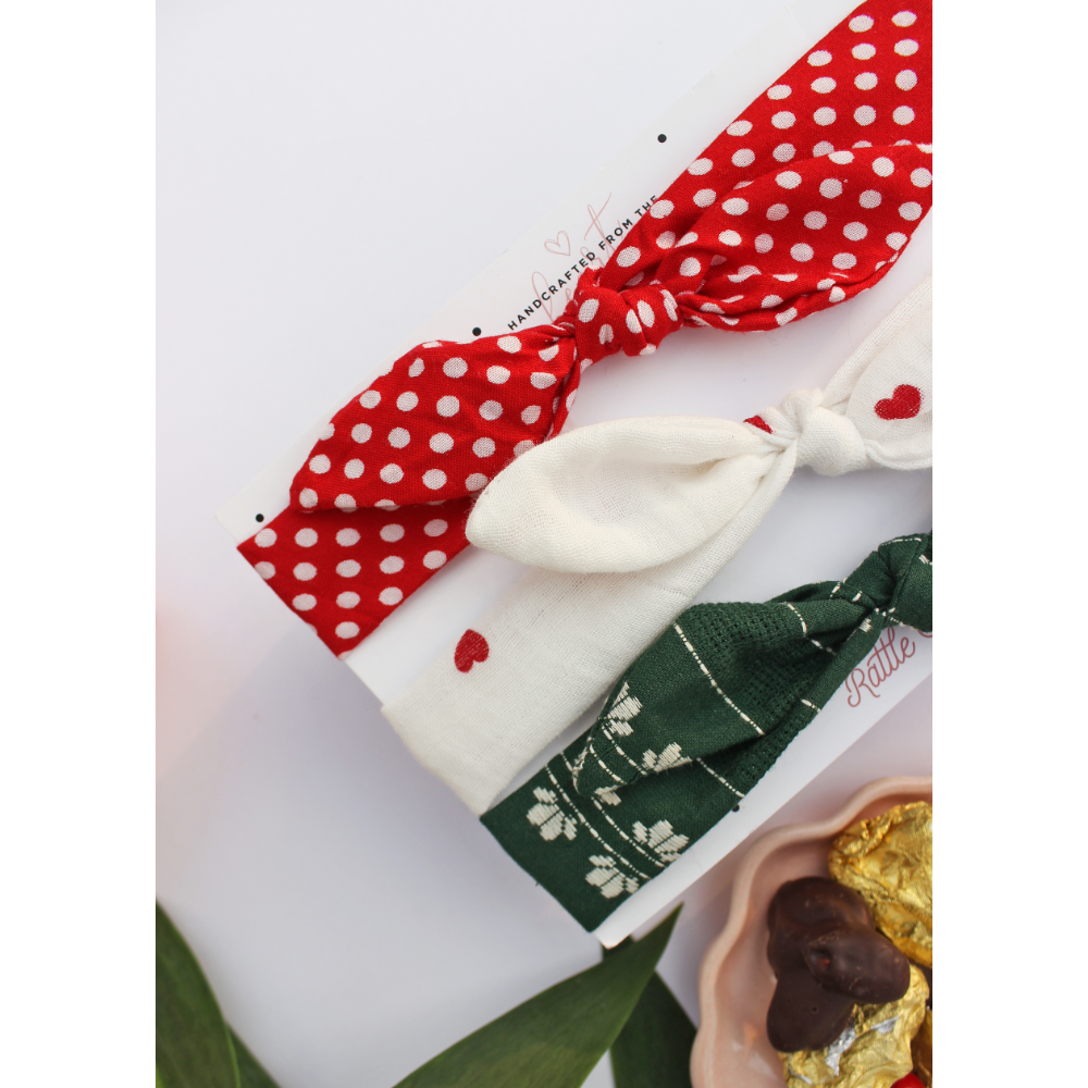 Rattle & Co Deck The Halls - Set of 3 Headbands