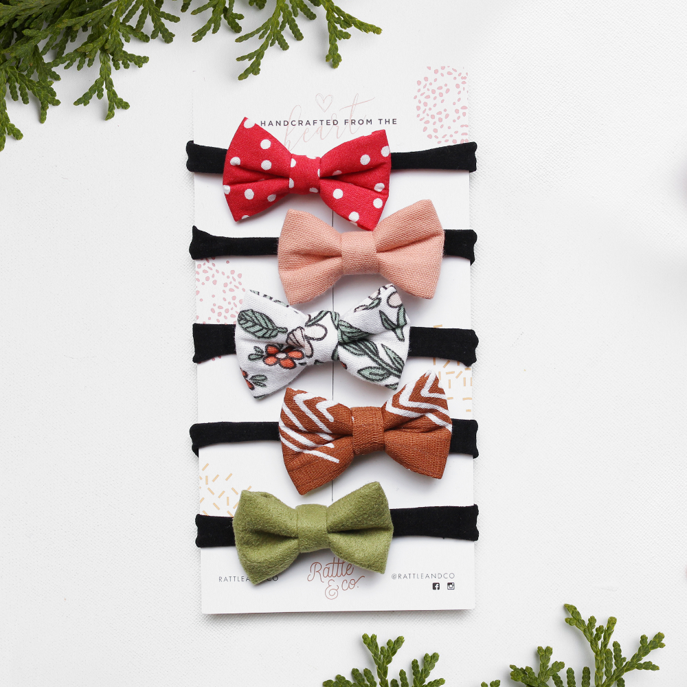 Rattle &amp; Co. Headbands - Set of 5 - Chestnuts Roasting