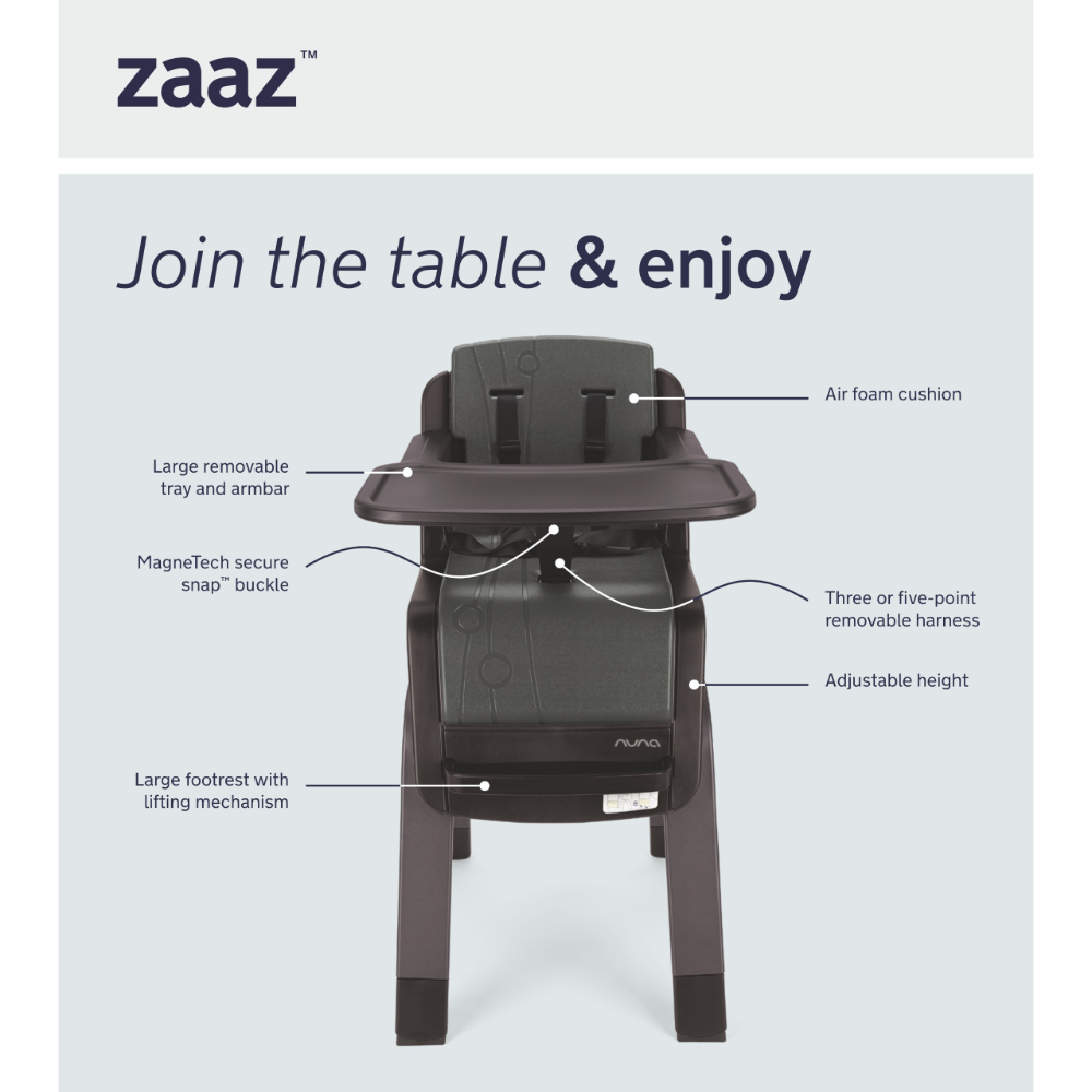 Nuna ZAAZ Compact Highchair