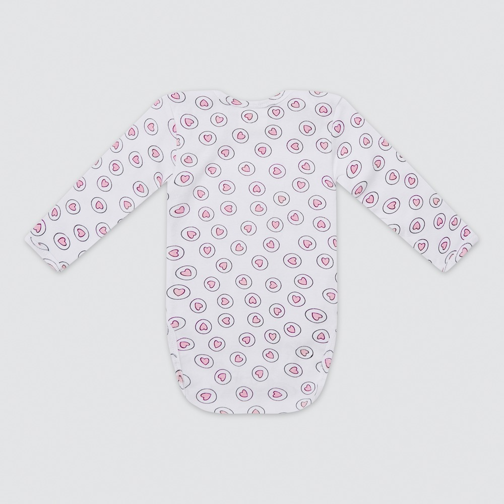 Cotton Bug Full Sleeves Romper - Set of 3 - Hearts