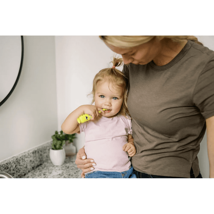 Dr. Brown’s Tooth Scrubber™ Toddler Toothbrush – Monster Design, Green, 1-Pack