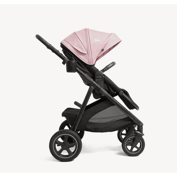 Joie Hazel™ Baby Stroller-Height Adjustable Seat &amp; Parent Handle Bar-Reversible &amp; Flat Reclining Seat-Car Seat Compatible-2 Years Warranty-For 0 to 4Y (Upto 22 kg)- Blush