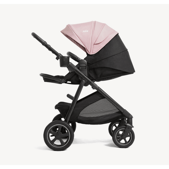Joie Hazel™ Baby Stroller-Height Adjustable Seat &amp; Parent Handle Bar-Reversible &amp; Flat Reclining Seat-Car Seat Compatible-2 Years Warranty-For 0 to 4Y (Upto 22 kg)- Blush