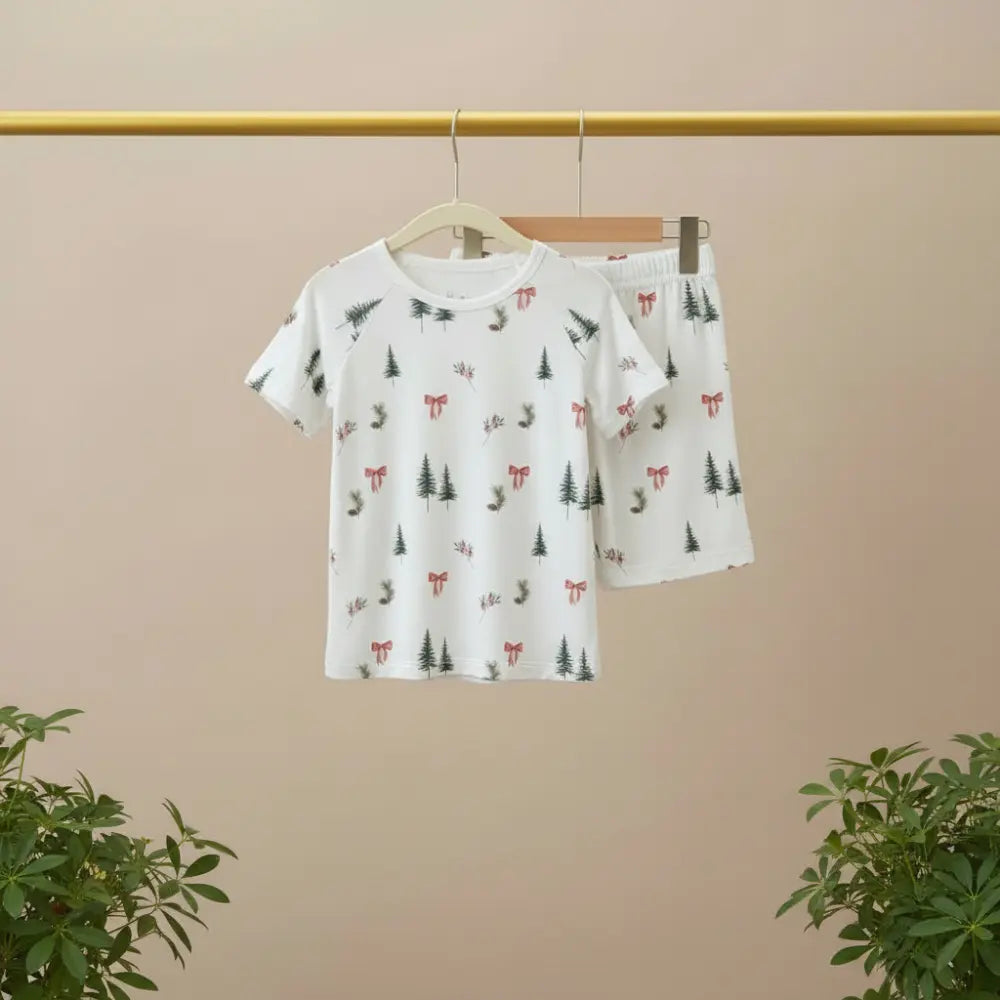 Bubz Bamboo Baby Co-rd Set - Soft Breathable Outfit - Woodland Cheers