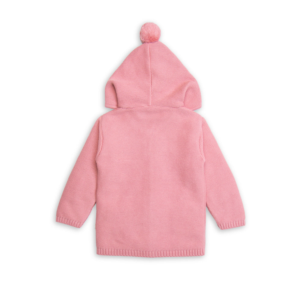 Tiny Twig Knitted Hoodie Rose