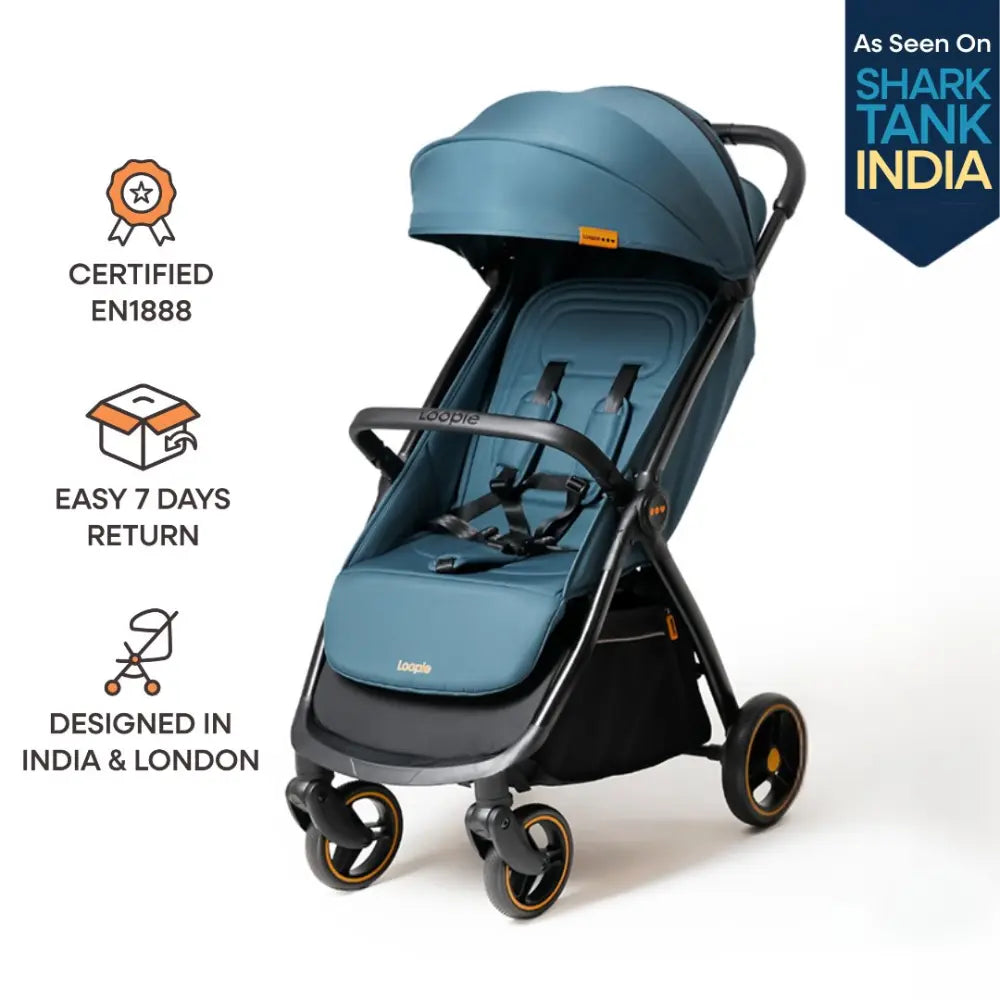 Loopie Hop Stroller - Blue Jade