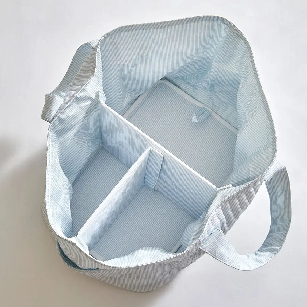Annasimona Kids Horse Diaper Caddy - Blue Stripes