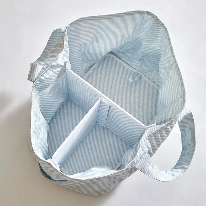 Annasimona Kids Horse Diaper Caddy - Blue Stripes