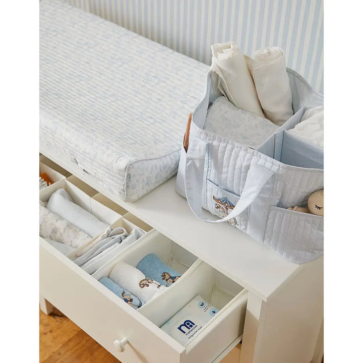 Annasimona Kids Horse Diaper Caddy - Blue Stripes
