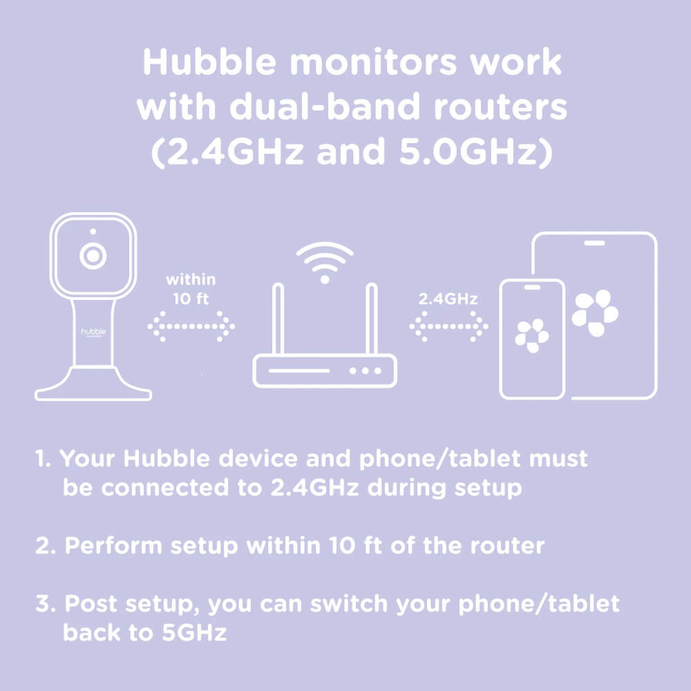 Hubble Connected Nursery Pal Glow Baby Monitor
