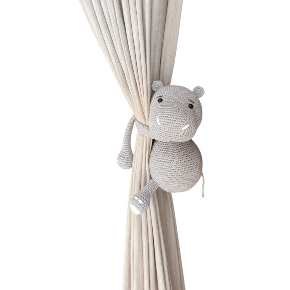 Haute by Hand Hugo Hippo Curtain Tie
