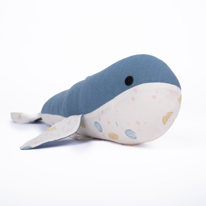 Kokolo Organic Cotton &amp; Naturally Dyed Soft Toy - Kaia the Whale