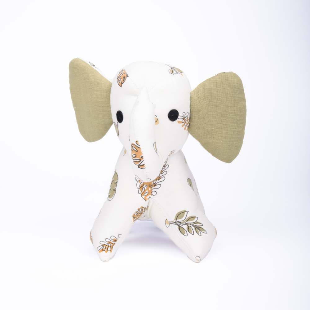 Kokolo Organic Cotton & Naturally Dyed Soft Toy - Zola the Elephant