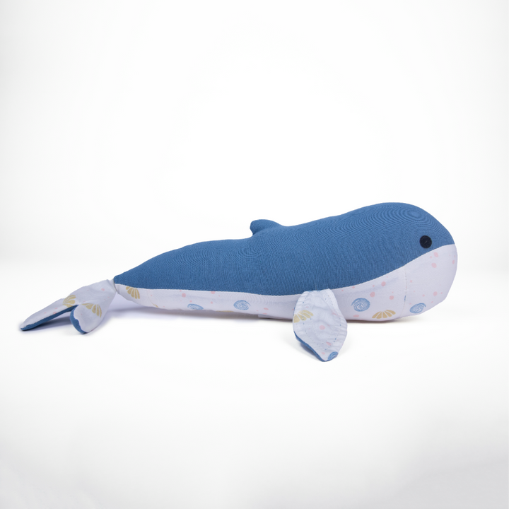 Kokolo Organic Cotton &amp; Naturally Dyed Soft Toy - Kaia the Whale