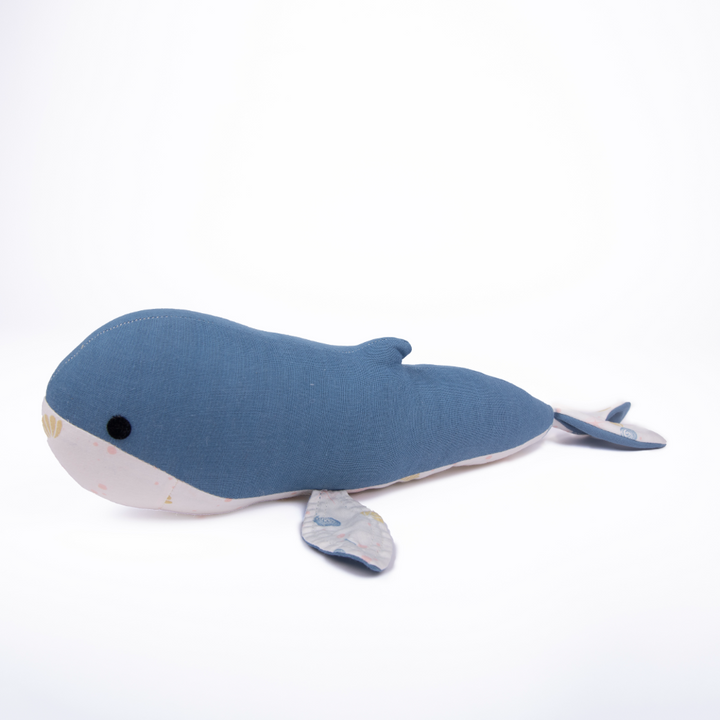 Kokolo Organic Cotton &amp; Naturally Dyed Soft Toy - Kaia the Whale