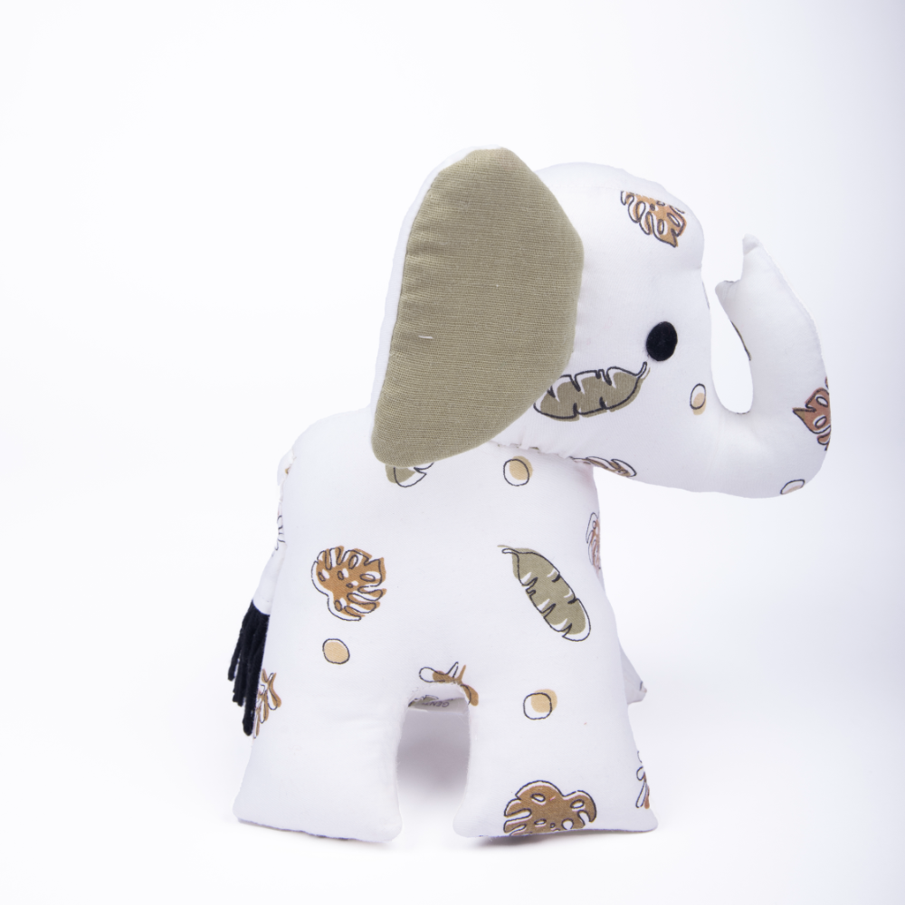 Kokolo Organic Cotton &amp; Naturally Dyed Soft Toy - Zola the Elephant