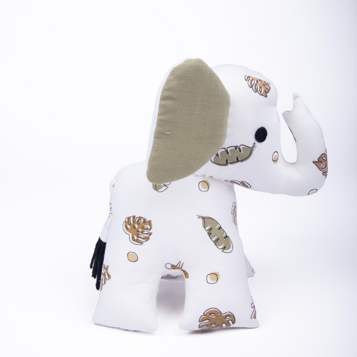 Kokolo Organic Cotton &amp; Naturally Dyed Soft Toy - Zola the Elephant