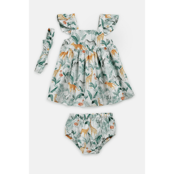 The Baby Trunk Animal Printed Frock