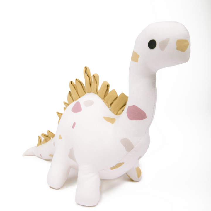 Kokolo Organic Cotton &amp; Naturally Dyed Soft Toy - Pebbles the Dino