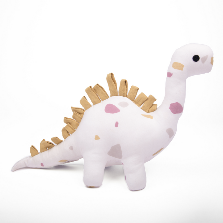 Kokolo Organic Cotton &amp; Naturally Dyed Soft Toy - Pebbles the Dino