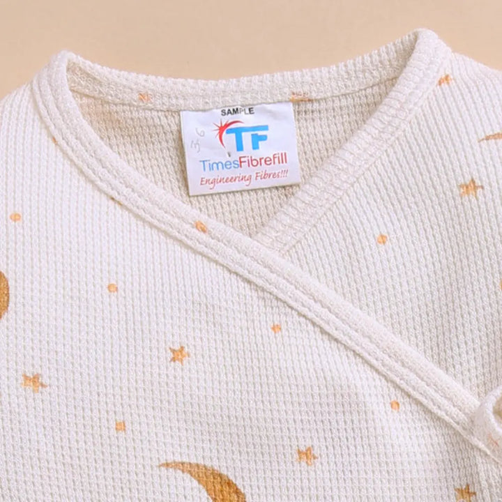 Cot &amp; Candy Baby Organic Kimono Top with Roll Top Footed Pant - Tiny Twinkle