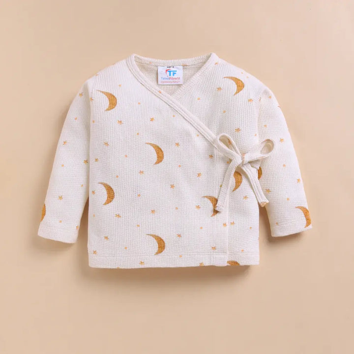 Cot &amp; Candy Baby Organic Kimono Top with Roll Top Footed Pant - Tiny Twinkle