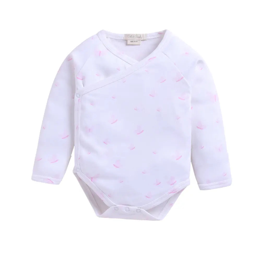 Cot &amp; Candy Organic Kimono Bodysuit - Butterfly Print