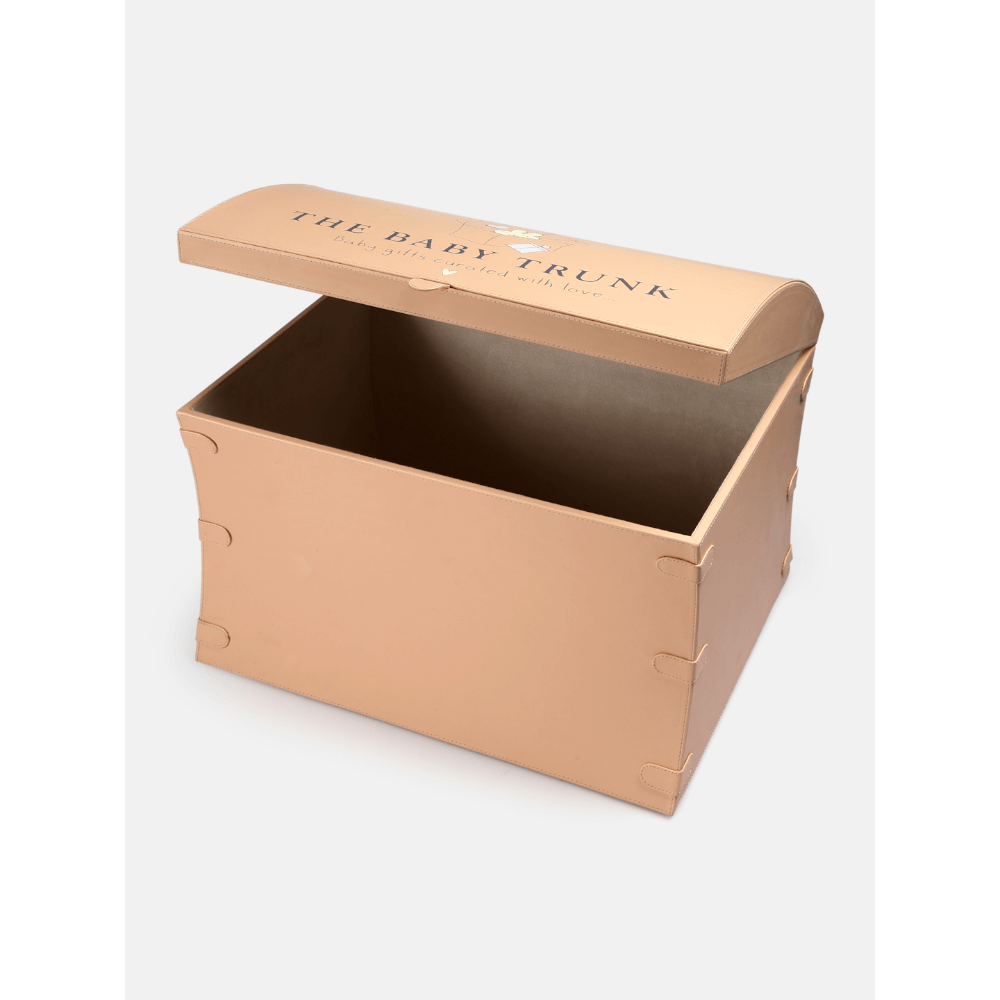 The Baby Trunk Leather Hamper Gift Box