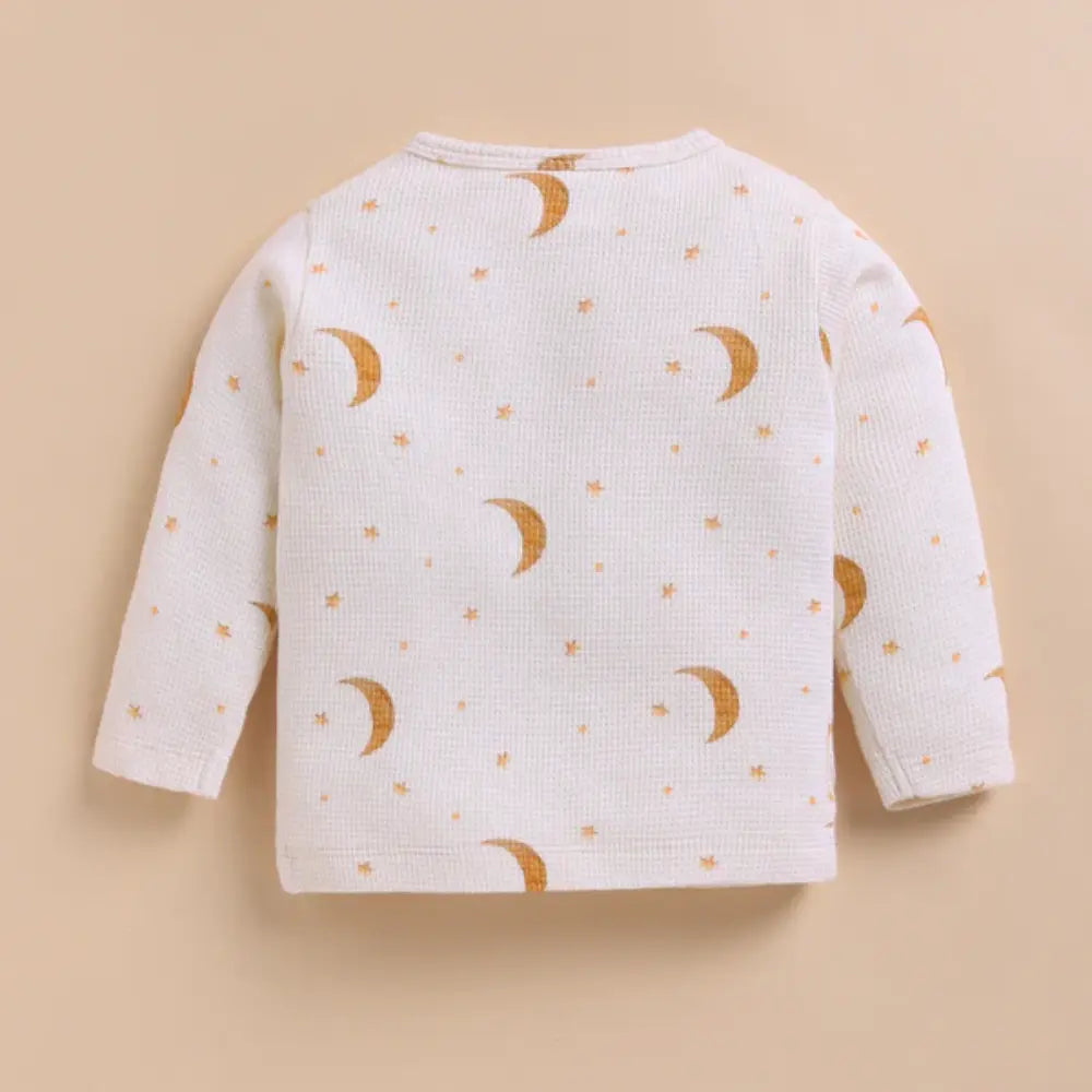 Cot &amp; Candy Baby Organic Kimono Top with Roll Top Footed Pant - Tiny Twinkle