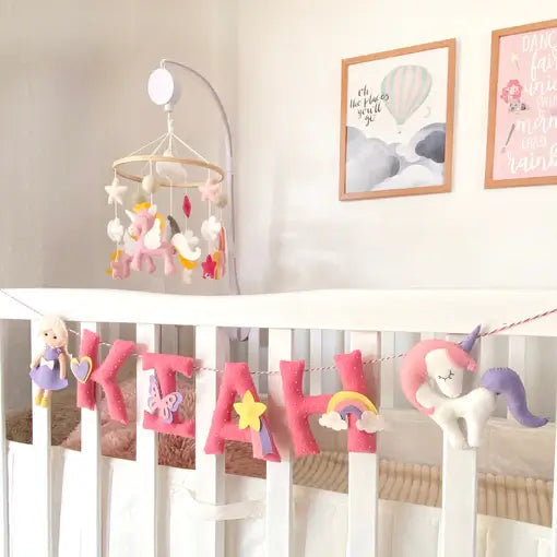 Crib Mobile - With arm and Manual Music Box