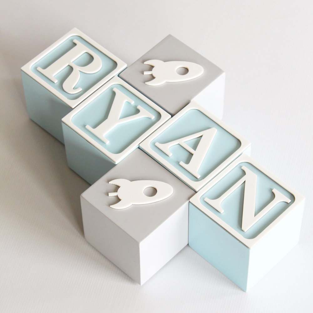 The Tiny Trove Name Block - Vintage