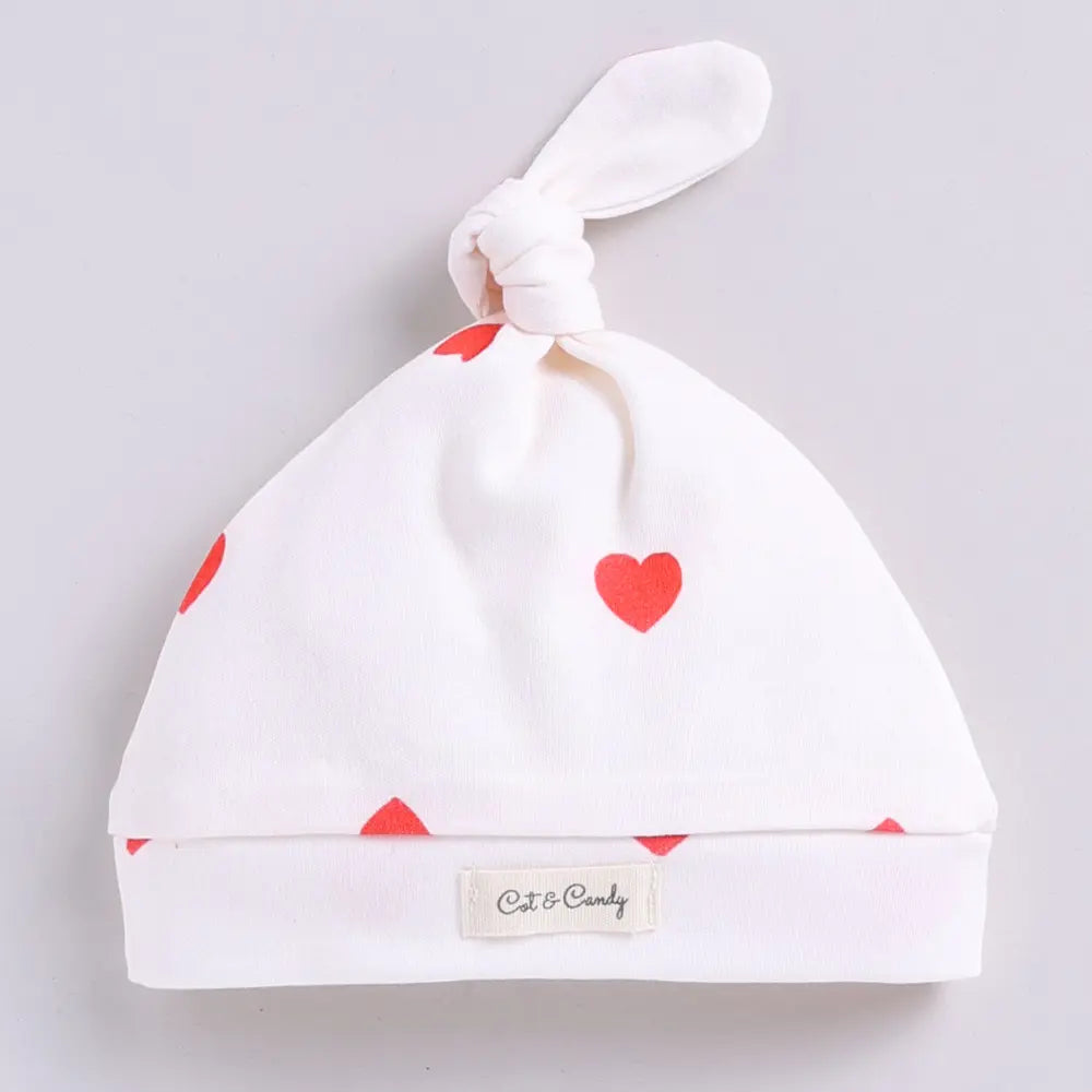 Cot &amp; Candy Baby Organic Muslin Swaddle and Beanie Set-Tiny Love