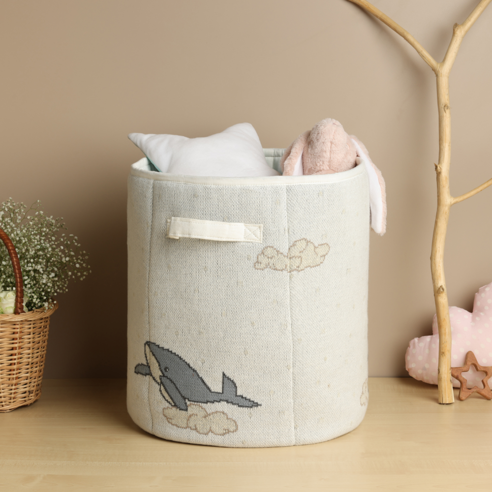 Cugo Toy Storage Basket- Dreamy Whale